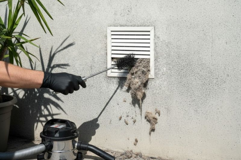 Dryer Vent Cleaning detail